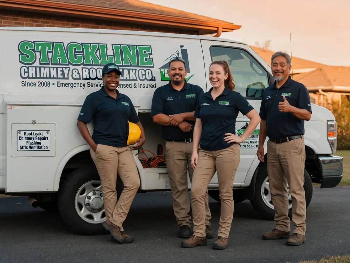 Chimney flashing repair company in Harper, TX